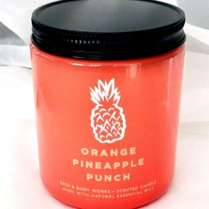 ORANGE PINEAPPLE PUNCH Colorful Single Wick Medium Candle 7oz Bath & Body Works